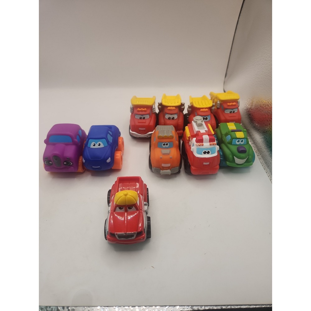 Lot of 10 Hasbro Lil Chuck vehicles (2 off brand)